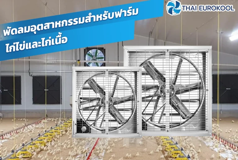 พัดลมอุตสาหกรรมสำหรับฟาร์มไก่ไข่และไก่เนื้อ