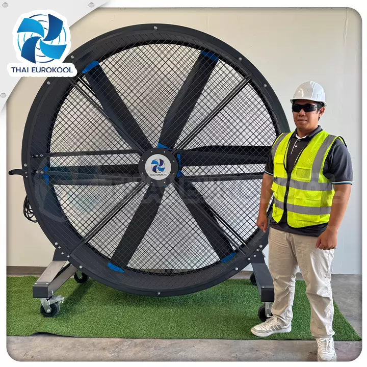 พัดลมยักษ์ PMSM HVLS ใบพัดขนาด 2 เมตรรุ่น EP200