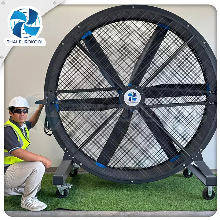 พัดลมยักษ์ PMSM HVLS ใบพัดขนาด 2 เมตรรุ่น EP200