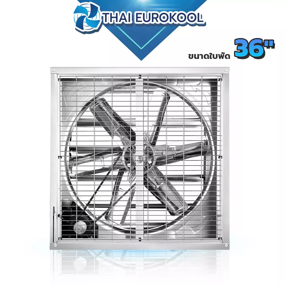พัดลมฟาร์ม 36 นิ้ว รุ่น MX1100 3 เฟส แรงลม 34,000 CMH